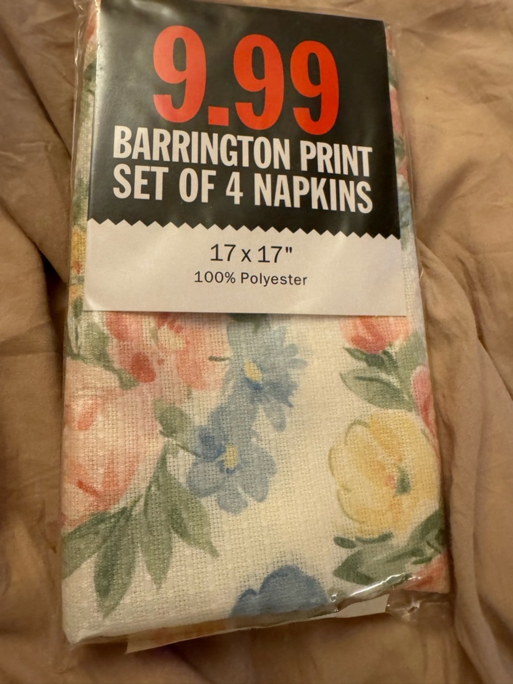 Barrington Print Floral Napkin Set - Pastel Floral (Set of 4)